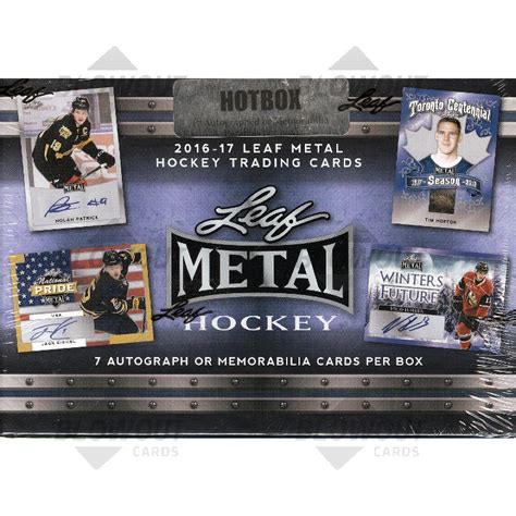 2016-17 leaf metal hockey hot box break|2016.